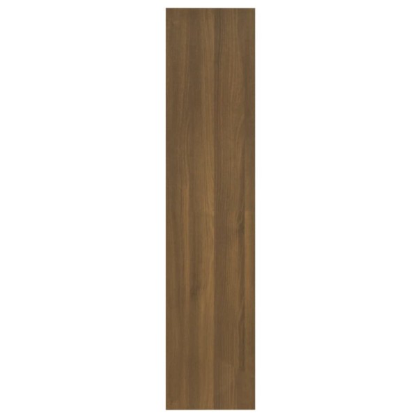 Estantería madera contrachapada marrón roble 60x30x135 cm