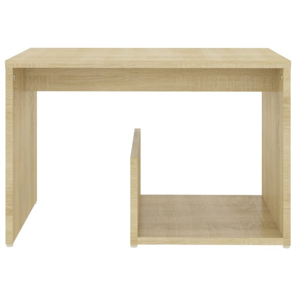 Mesa auxiliar de madera contrachapada roble Sonoma 59x36x38 cm