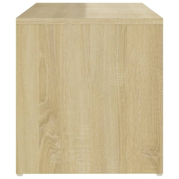 Mesa auxiliar de madera contrachapada roble Sonoma 59x36x38 cm