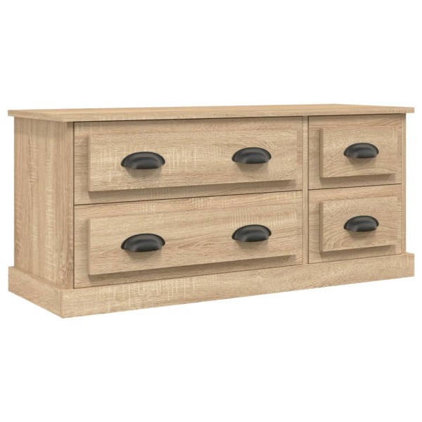 Mueble para TV madera contrachapada roble Sonoma 100x35,5x45 cm