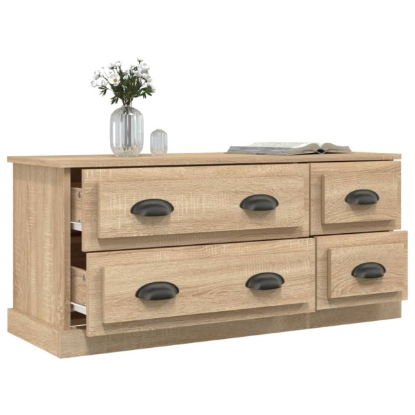 Mueble para TV madera contrachapada roble Sonoma 100x35,5x45 cm