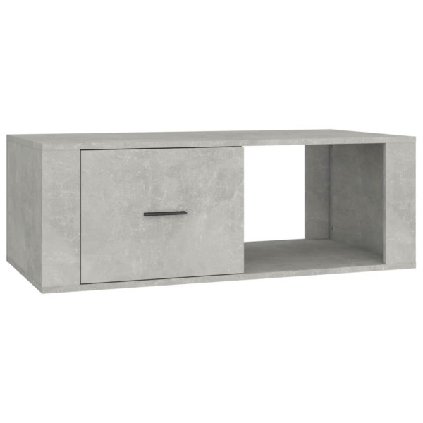 Mesa de centro madera contrachapada gris hormigón 100x50,5x35cm