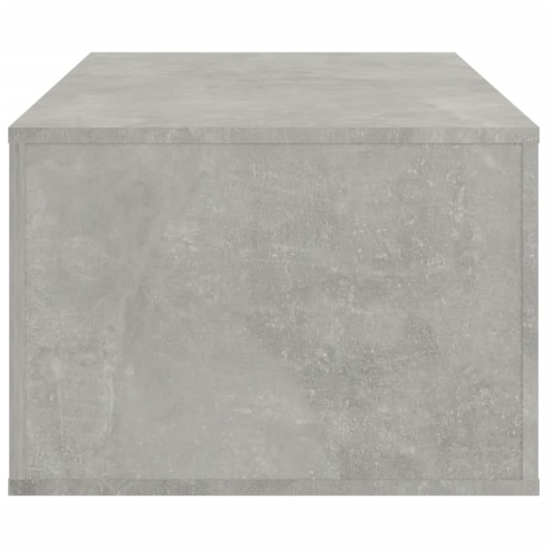 Mesa de centro madera contrachapada gris hormigón 100x50,5x35cm