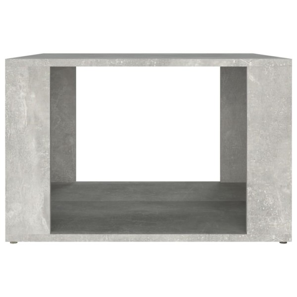 Mesita de noche madera contrachapada gris hormigón 57x55x36 cm