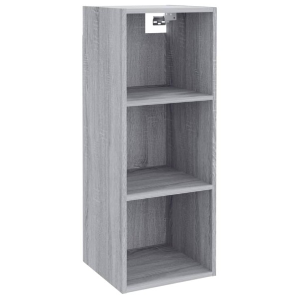 Armario pared madera contrachapada gris Sonoma 34,5x32,5x90 cm