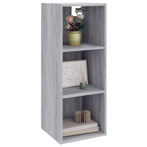 Armario pared madera contrachapada gris Sonoma 34,5x32,5x90 cm