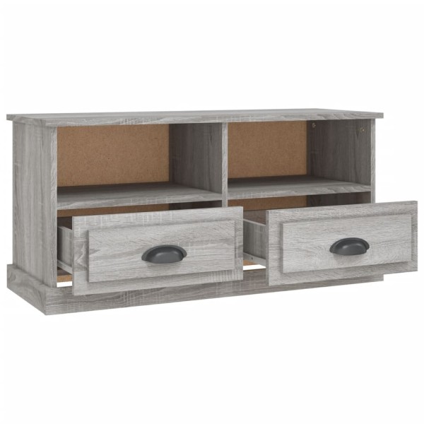 Mueble para TV madera contrachapada gris Sonoma 93x35,5x45 cm