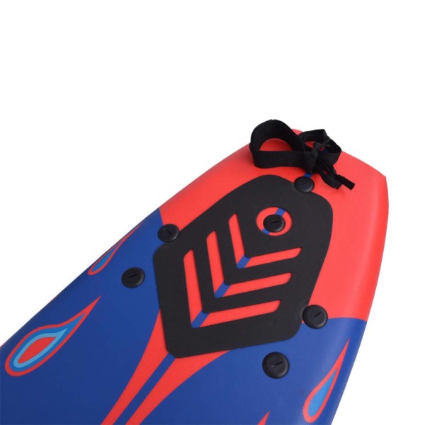 Tabla de surf azul y roja 170 cm