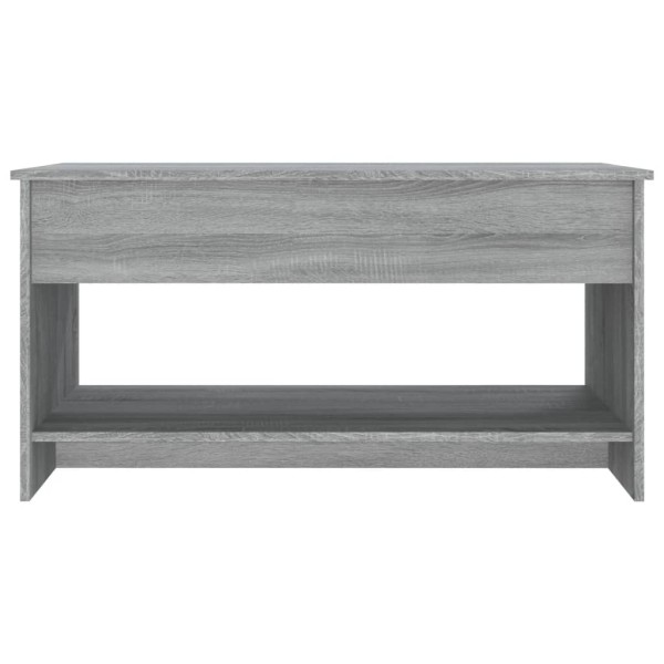 Mesa de centro madera contrachapada gris Sonoma 102x50x52,5 cm