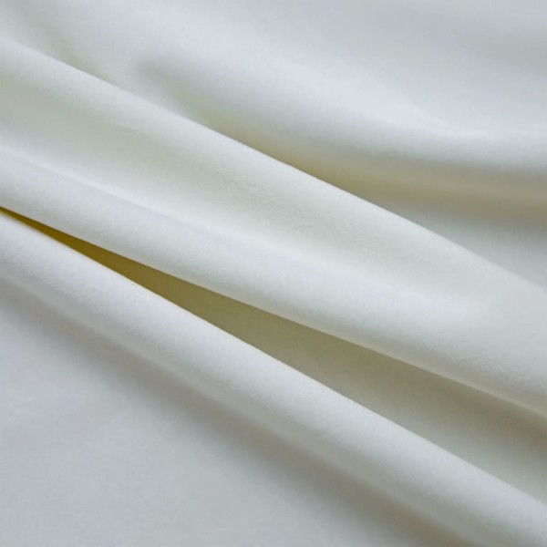 Cortinas opacas con anillas 2 uds terciopelo crema 140x225 cm