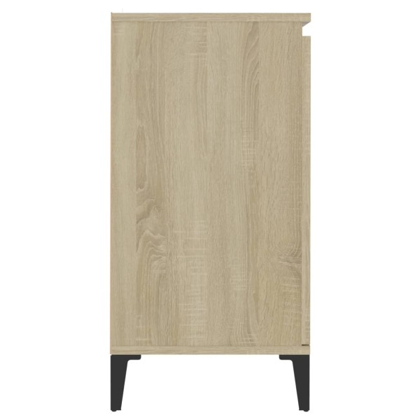 Aparador de madera contrachapada color roble Sonoma 60x35x70 cm