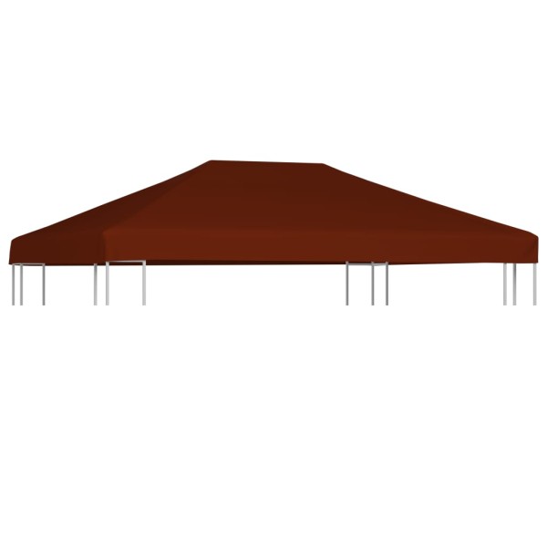 Toldo de cenador terracota 310 g/m² 3x4 m