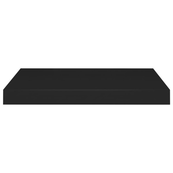 Estante flotante de pared MDF negro 50x23x3,8 cm