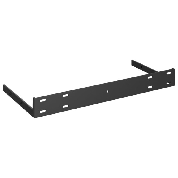 Estante flotante de pared MDF negro 50x23x3,8 cm