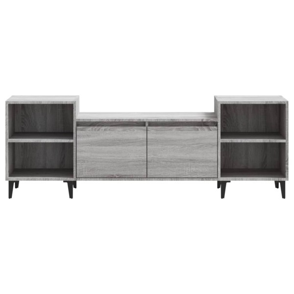 Mueble para TV madera contrachapada gris Sonoma 160x35x55 cm