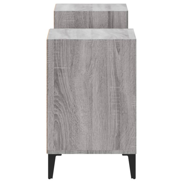 Mueble para TV madera contrachapada gris Sonoma 160x35x55 cm