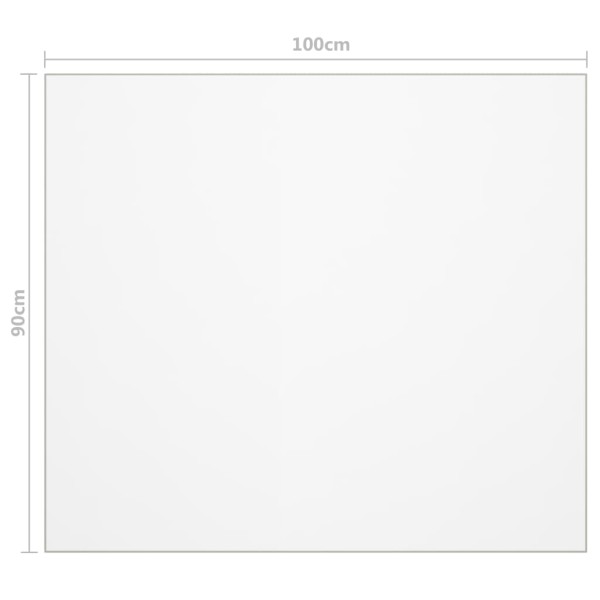 Protector de mesa PVC transparente 100x90 cm 1,6 mm