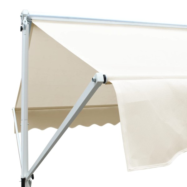 Toldo de pie independiente color crema 600x300 cm