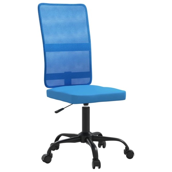 Silla de oficina regulable en altura tela de malla azul