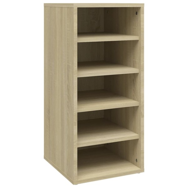 Mueble zapatero madera contrachapada roble Sonoma 31,5x35x70 cm