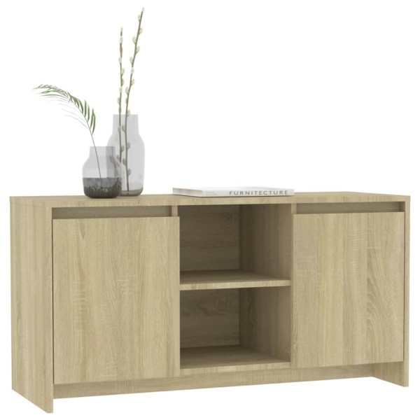 Mueble de TV madera contrachapada roble Sonoma 102x37,5x52,5 cm