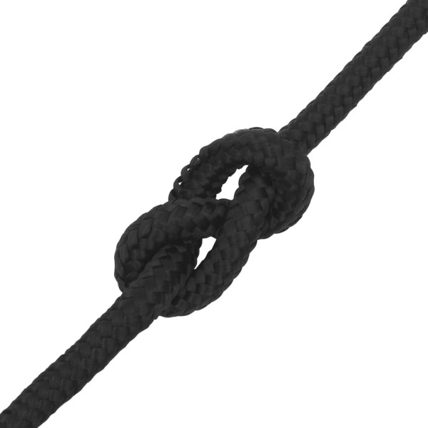 Cuerda de barco polipropileno negro intenso 12 mm 100 m