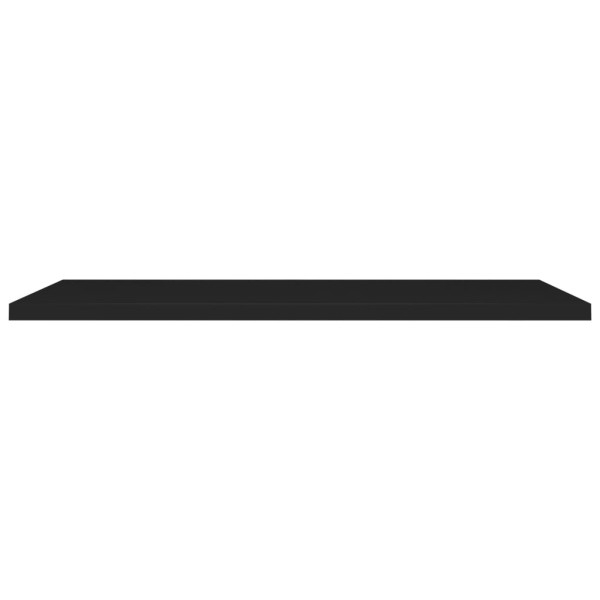 Estantes flotantes de pared 4 uds MDF negro 120x23,5x3,8cm