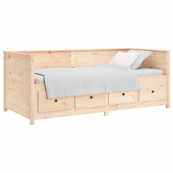 Sofá cama de madera maciza de pino 75x190 cm