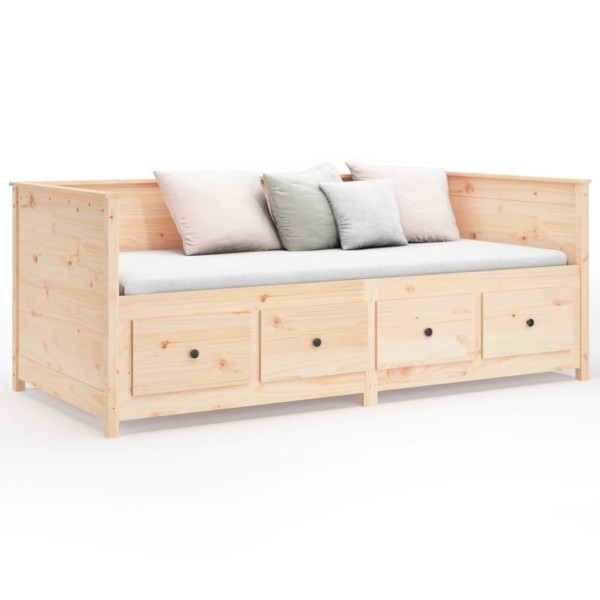 Sofá cama de madera maciza de pino 75x190 cm