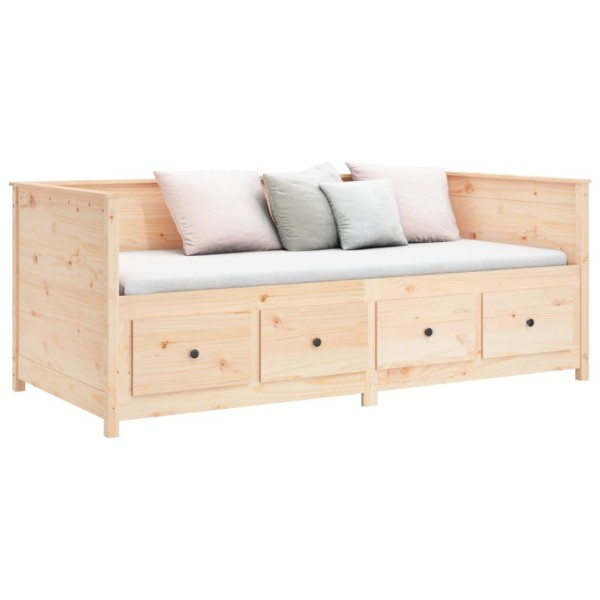 Sofá cama de madera maciza de pino 75x190 cm