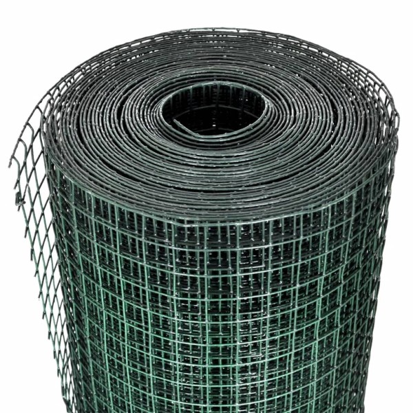 Alambrada galvanizada con revestimiento de PVC verde 25x1 m