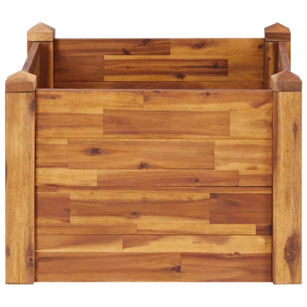 Arriate de madera maciza de acacia 60x60x44 cm