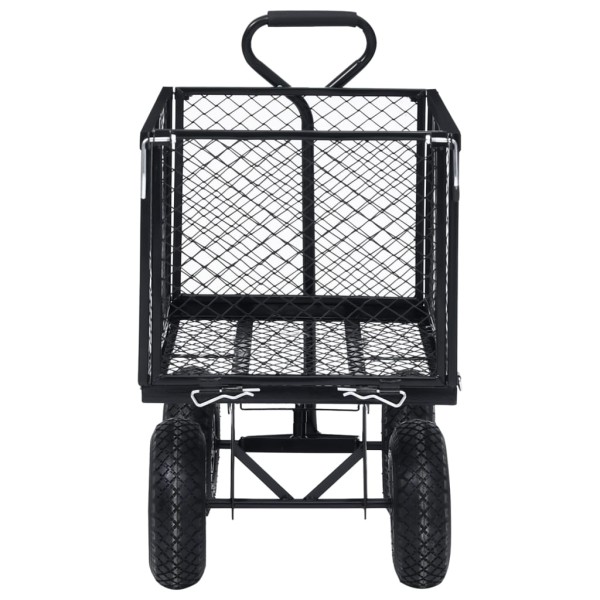 Carrito de mano de jardín negro 350 kg