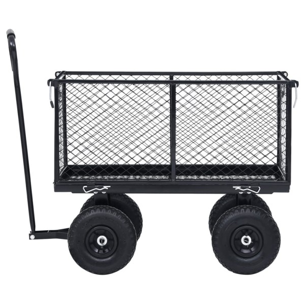 Carrito de mano de jardín negro 350 kg