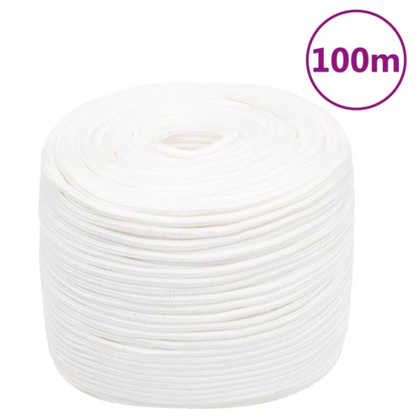 Cuerda de barco polipropileno blanco intenso 6 mm 100 m