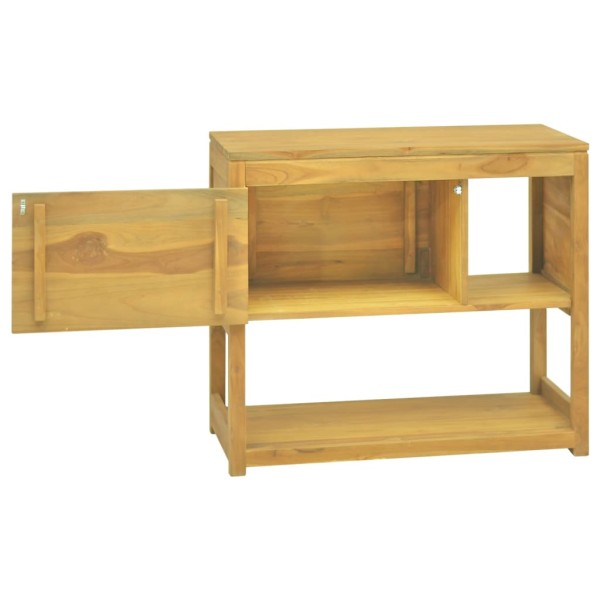 Armario de baño madera maciza de teca 85x40x75 cm