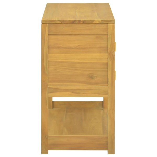 Armario de baño madera maciza de teca 85x40x75 cm