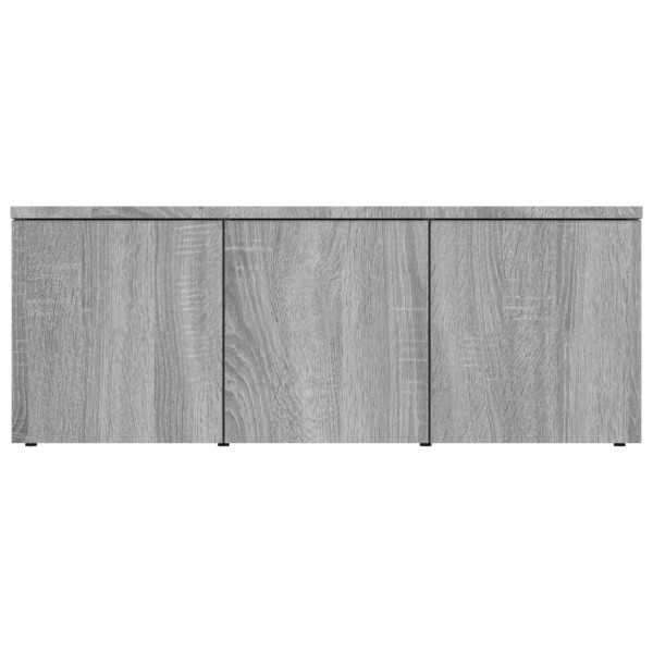 Mueble de TV madera contrachapada gris Sonoma 80x34x30 cm