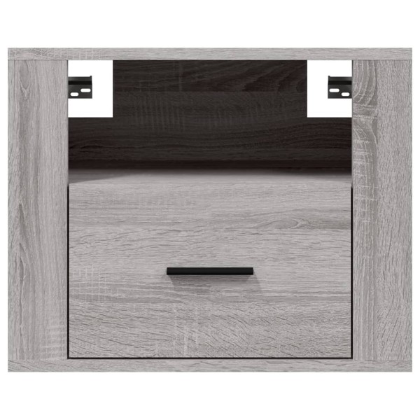 Mesitas de noche de pared 2 uds gris Sonoma 50x36x40 cm