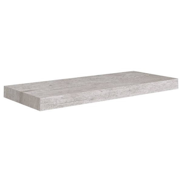 Estantes flotantes pared 2 uds MDF gris hormigón 60x23,5x3,8 cm