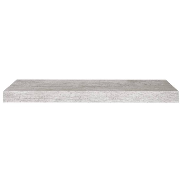 Estantes flotantes pared 2 uds MDF gris hormigón 60x23,5x3,8 cm