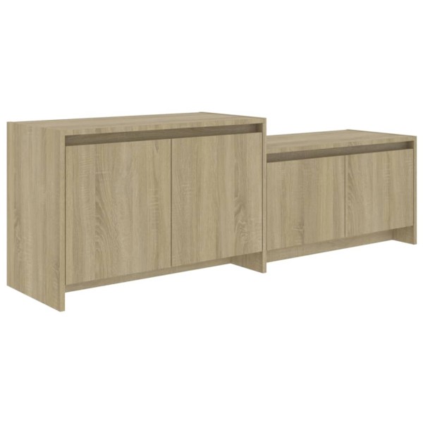 Mueble para TV madera contrachapada roble Sonoma 146,5x35x50 cm