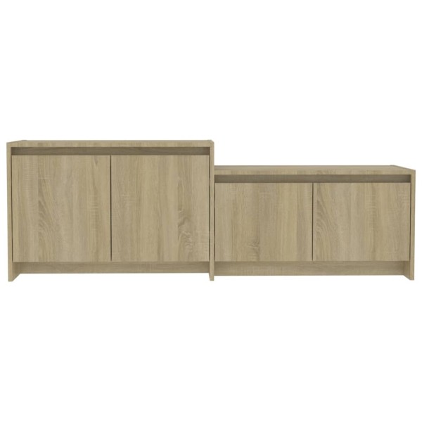 Mueble para TV madera contrachapada roble Sonoma 146,5x35x50 cm