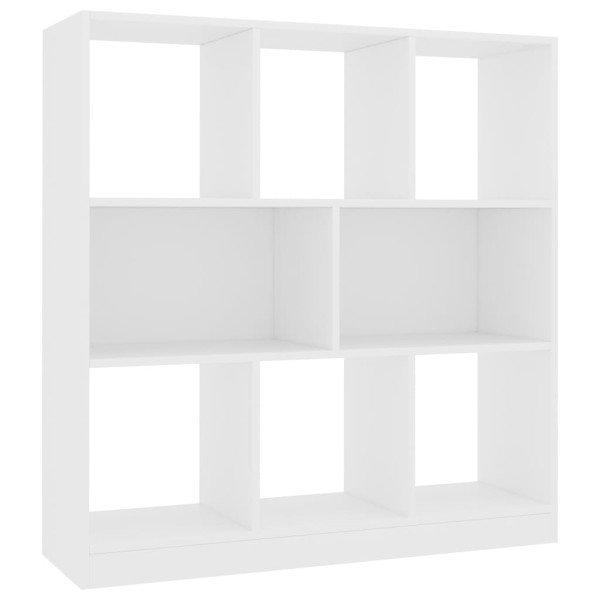 Estantería librería madera contrachapada blanco 97,5x29,5x100cm