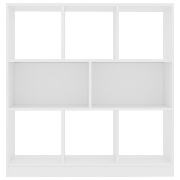 Estantería librería madera contrachapada blanco 97,5x29,5x100cm