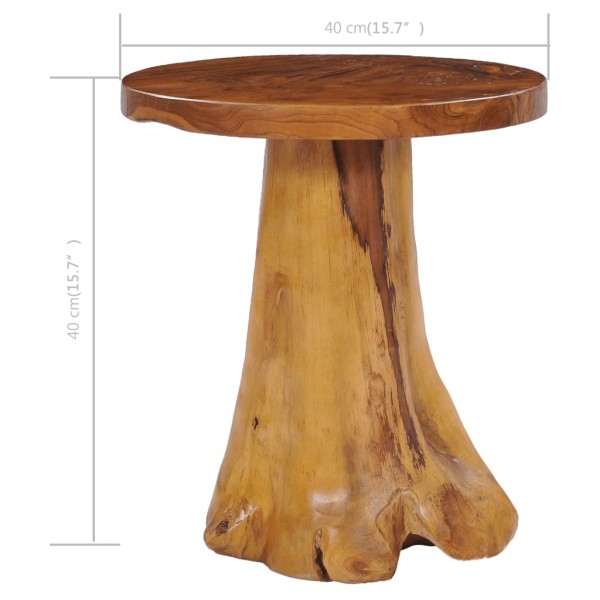 Mesa de centro de madera maciza de teca 40x40 cm