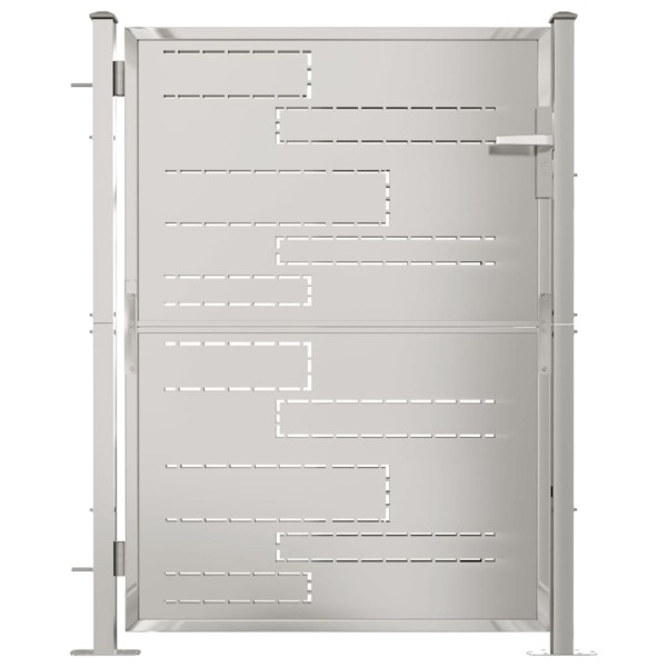 Puerta de jardín de acero inoxidable 100x125 cm