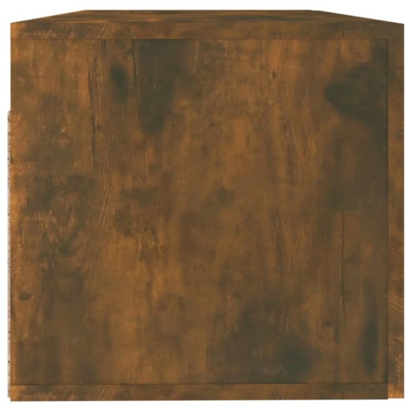 Armario pared madera contrachapada roble ahumado 100x36,5x35 cm