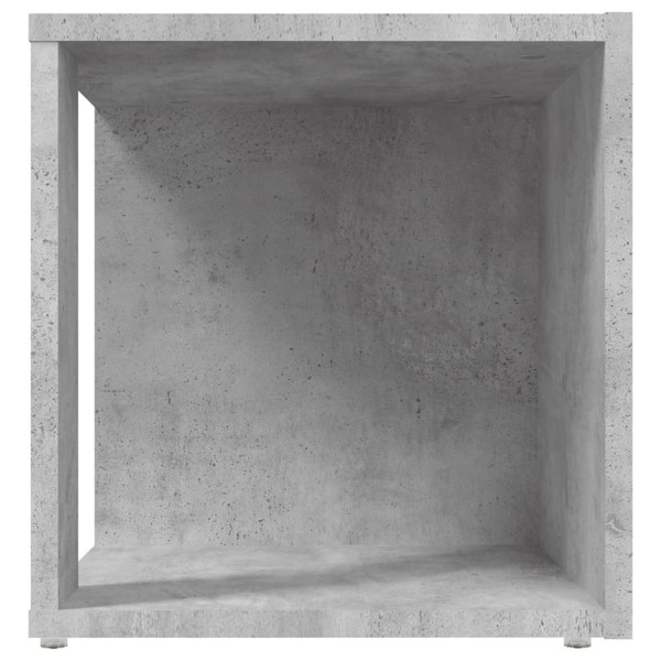 Mesa auxiliar madera contrachapada gris hormigón 33x33x34,5 cm