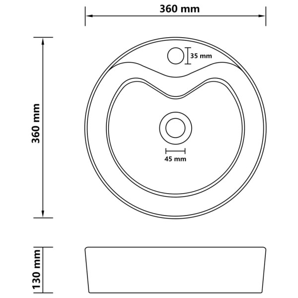 Lavabo lujo con rebosadero cerámica rosa mate 36x13 cm